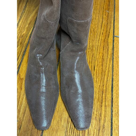 STAUD Wally Flat Knee Boots Mahogany 40 - Picture 3 of 6